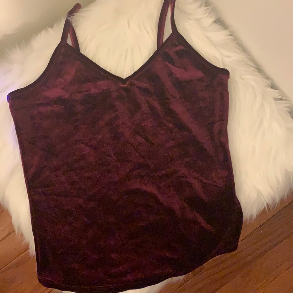 Velour tank top